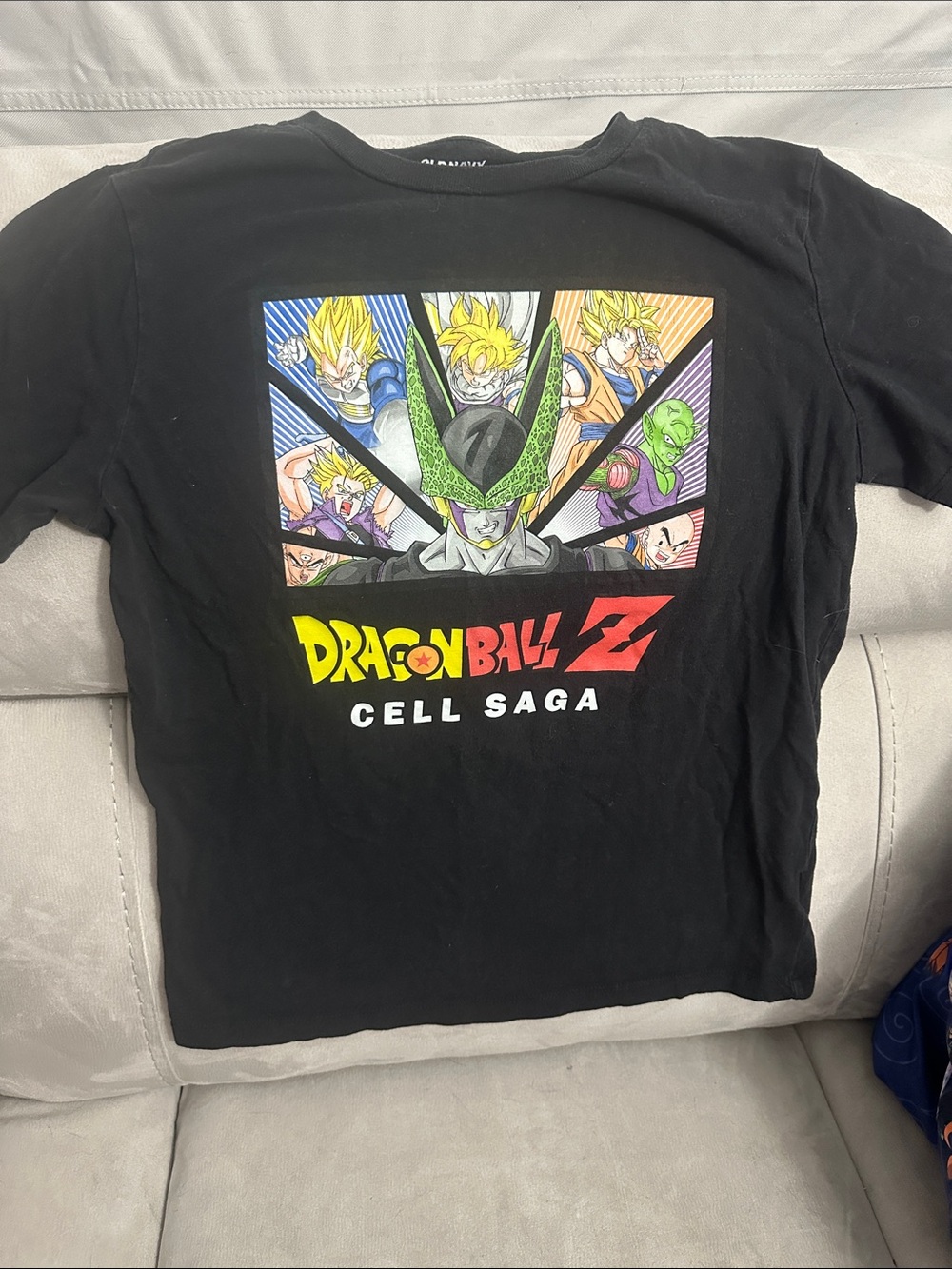 Old Navy Black Dragon Ball Z Cell Saga Graphic Tee